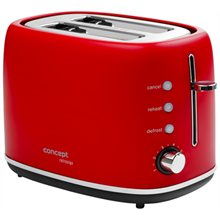 TE2062 toaster stainless steel, RETROSIGN, red