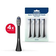 ZK0051 Toothbrush head, Daily Clean, 4 pcs, black